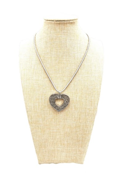 Grossiste M&P Accessoires - Collier pendentif cœur
