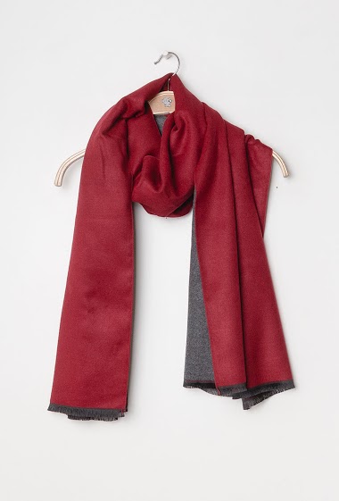 Wholesaler M&P Accessoires - Soft double-sided two-tone scarf, 200 cm long