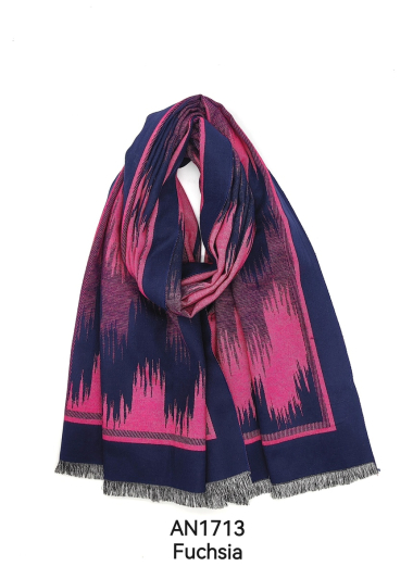 Wholesaler M&P Accessoires - Two-tone printed soft scarf 185*65cm