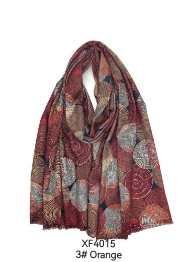 Wholesaler M&P Accessoires - Soft geometric print scarf with gilding
