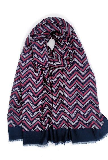 Wholesaler M&P Accessoires - Zigzag print scarf