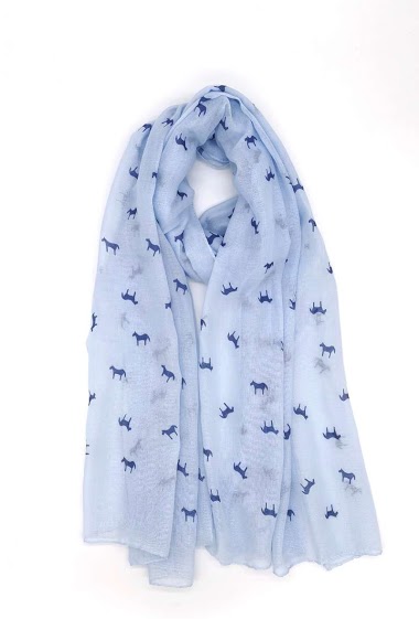 Wholesaler M&P Accessoires - Horse print scarf
