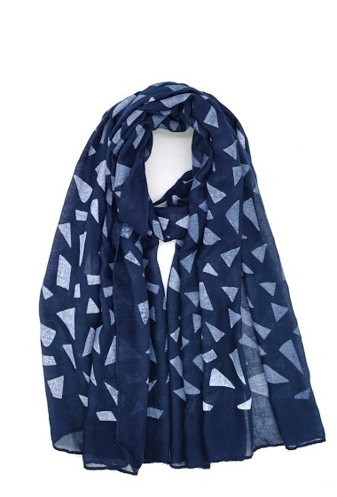 Großhändler M&P Accessoires - Bedruckter Schal mit geometrischen Formen