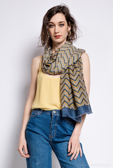 Großhändler M&P Accessoires - Zigzag print scarf