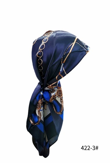 Mayorista M&P Accessoires - Bufanda cuadrada de viscosa estampada 90*90 cm
