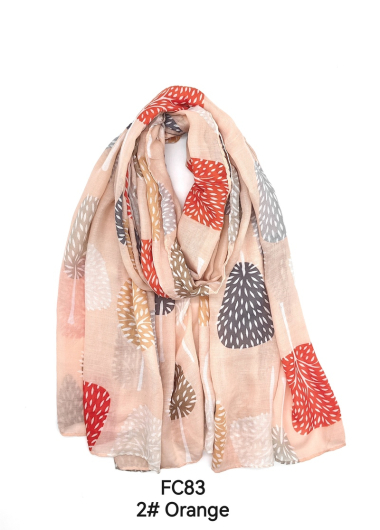 Wholesaler M&P Accessoires - Flower printed scarf