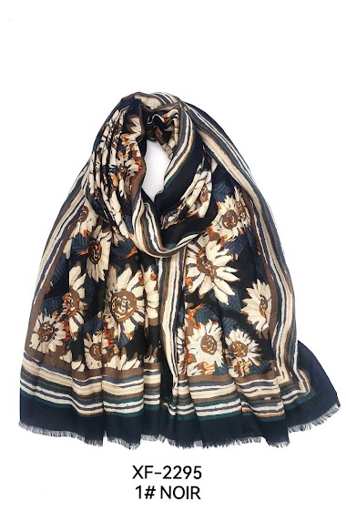 Wholesaler M&P Accessoires - Flower print scarf