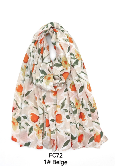 Großhändler M&P Accessoires - Schal mit Blumenmuster