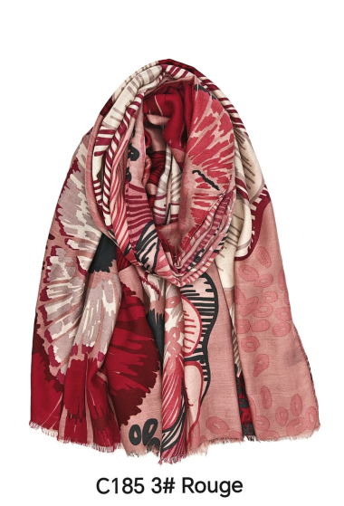 Grossiste M&P Accessoires - Foulard imprimé fleurs