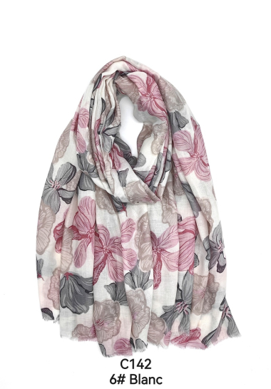 Wholesaler M&P Accessoires - Flower print scarf