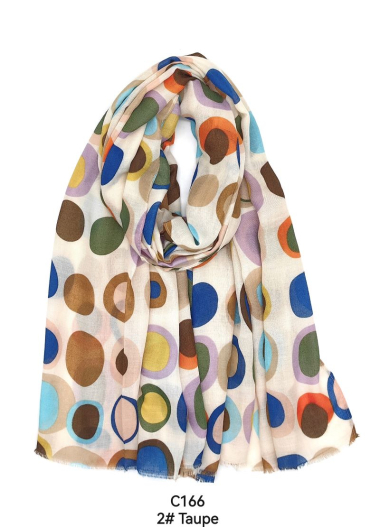 Wholesaler M&P Accessoires - Striped print scarf