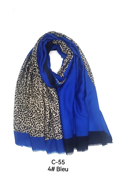 Wholesaler M&P Accessoires - Leopard print and gilding scarf