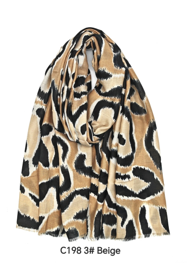 Grossiste M&P Accessoires - Foulard imprimé léopard