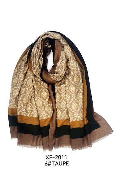 Wholesaler M&P Accessoires - Patterned and gilding printed scarf