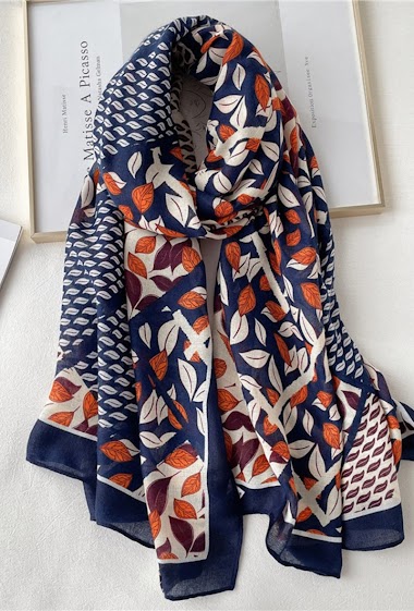 Wholesaler M&P Accessoires - Leaf print scarf
