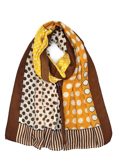 Großhändler M&P Accessoires - Polka dot print scarf