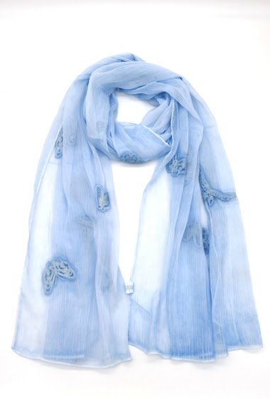 Wholesaler M&P Accessoires - Fine embroidered scarf 200*75 CM