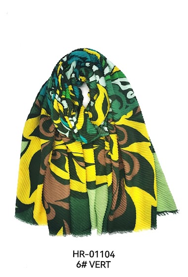 Wholesaler M&P Accessoires - Printed pleated scarf