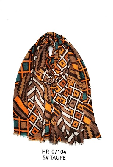 Wholesaler M&P Accessoires - Printed pleated scarf