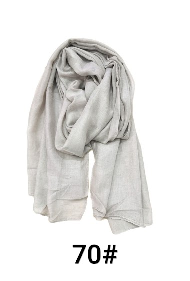 Wholesaler M&P Accessoires - Plain scarf sewn edges 180*80 cm
