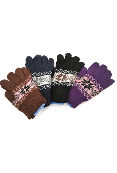 Großhändler M&P Accessoires - Gestrickte Handschuhe in verschiedenen Mustern