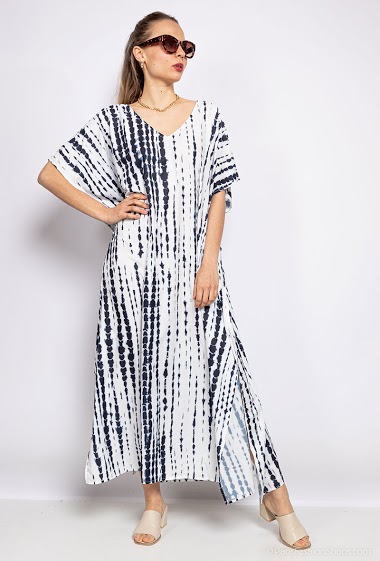 Grossiste M&P Accessoires - Robe longue à motif robe maxi plage
