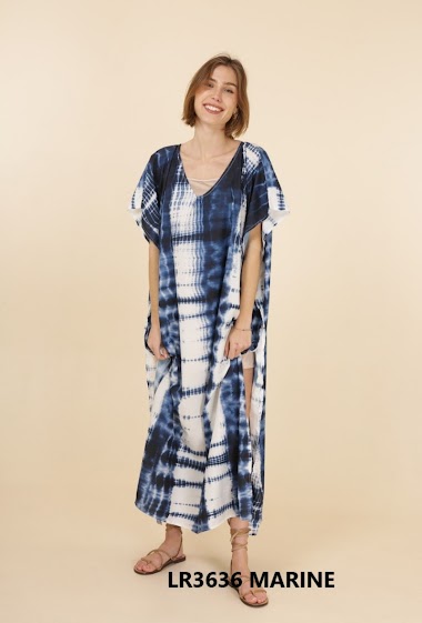 Wholesaler M&P Accessoires - Long loose tie-dye maxi dress