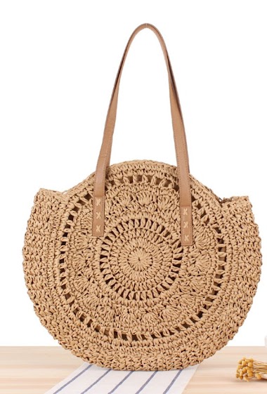 Wholesaler M&P Accessoires - Bohemian shoulder bag braided beach bag