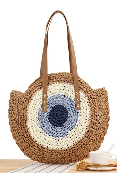 Großhändler M&P Accessoires - Bohemian shoulder bag braided beach bag