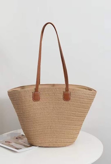 Shoulder tote bag braided beach bag