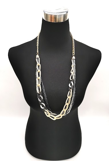 Großhändler M&P Accessoires - Metal and PVC fancy necklace
