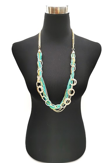 Wholesaler M&P Accessoires - Metal and PVC fancy necklace