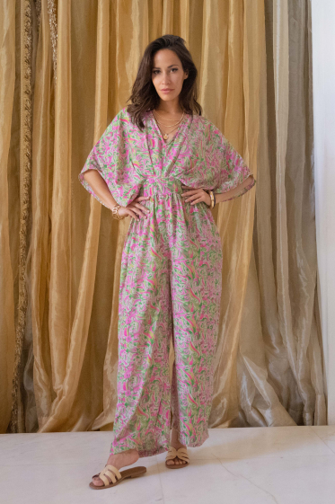 Wholesaler Gold & Silver - 100% SILK TOUCH VISCOSE JUMPSUITS.