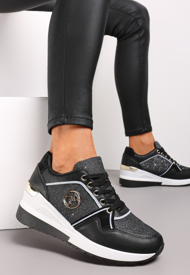 Wholesaler Mulanka - wedge sneakers with a gold buckle