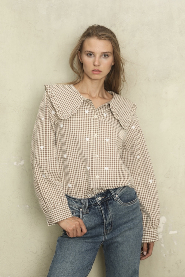 Wholesaler MUSY MUSE - Embroidered Claudine blouse