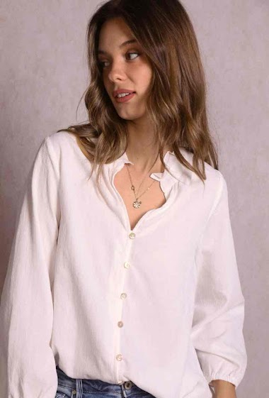 Wholesaler MUSY MUSE - Embroidered fitted shirt