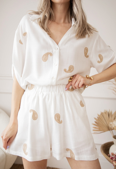 Wholesaler MUSY MUSE - Embroidered shirt