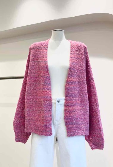Wholesaler MUSY MUSE - Heathered knit cardigan