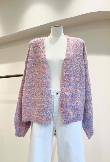 Wholesaler MUSY MUSE - Heathered knit cardigan