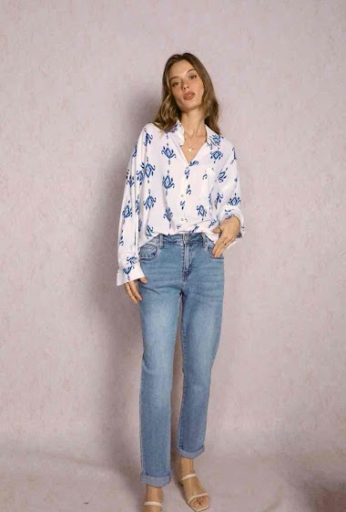 Wholesaler MUSY MUSE - Embroidered jeans