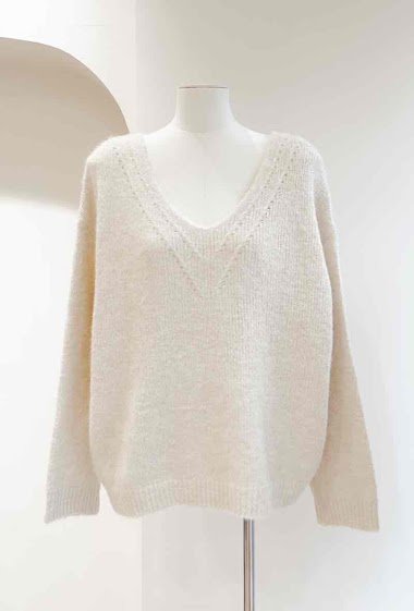 Grossiste MUSY MUSE - Pull en maille col V