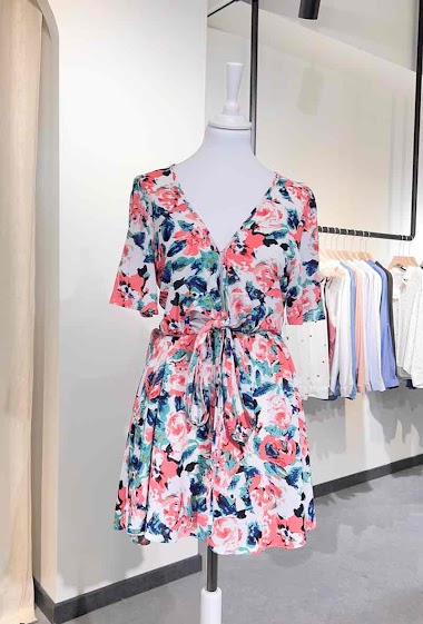 Wholesaler MUSY MUSE - Floral print short dress