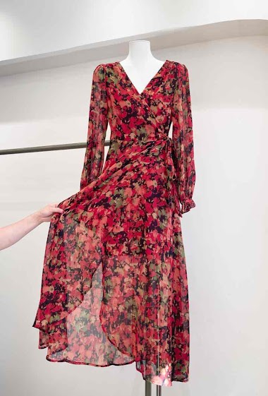Wholesaler MUSY MUSE - Printed wrap dress