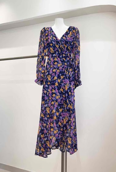 Wholesaler MUSY MUSE - Printed wrap dress