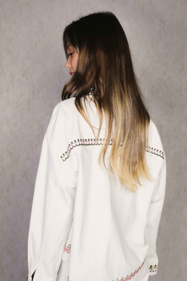 Wholesaler MUSY MUSE - Embroidered cotton jacket