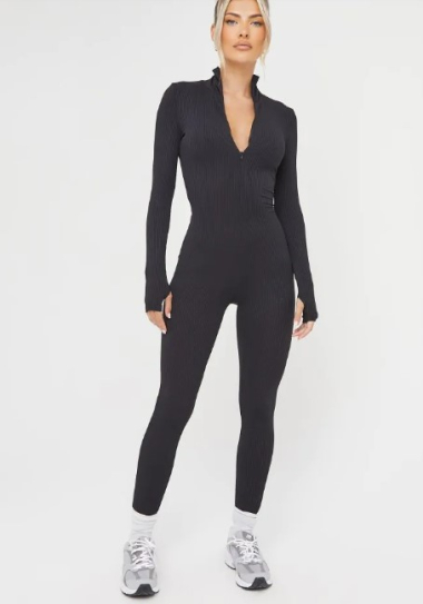 Wholesaler MW Studio - black bodycon jumpsuit