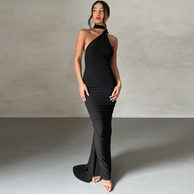 Wholesaler MW Studio - backless dress with ring in the back