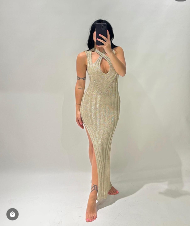 Wholesaler MW Studio - gold mesh dress