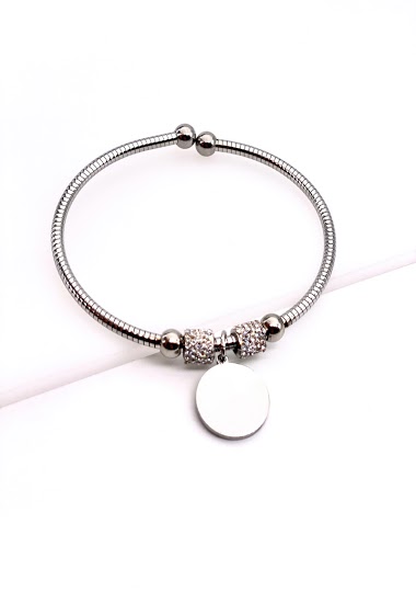 Wholesaler MY ACCESSORIES PARIS - Bracelet cable stainless steel round