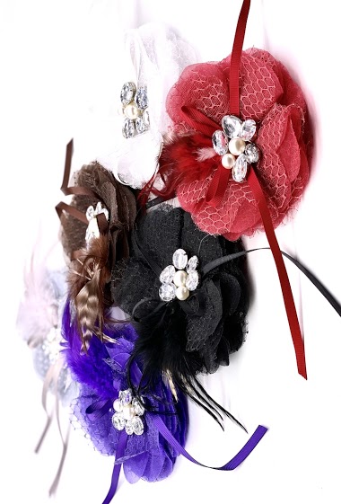 Wholesaler MY ACCESSORIES PARIS - Brooch & hairclip flower